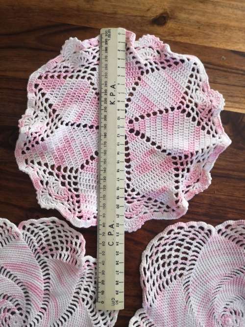 Hand crocheted set