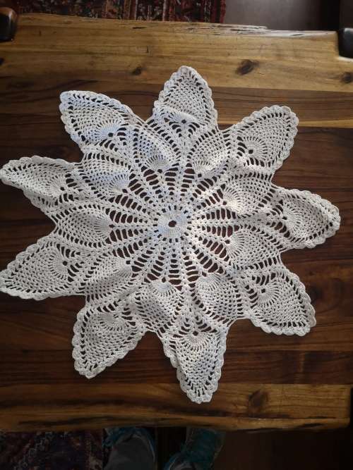 Hand crocheted