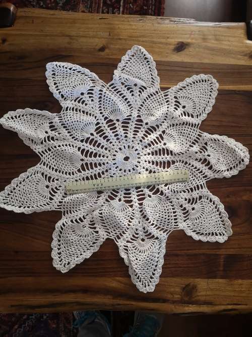 Hand crocheted