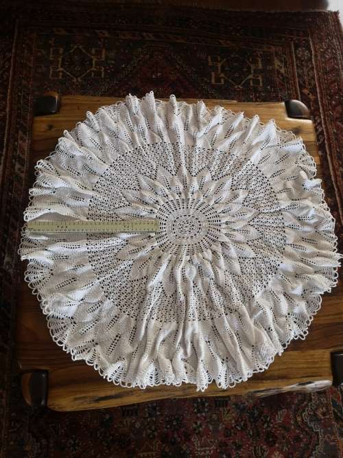 Hand crocheted on a 80x80 table