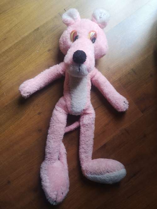 Pink Panther soft toy - vintage