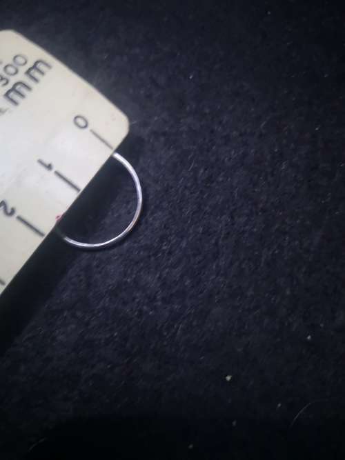 Sterling Silver ring with two genuine pearls size N