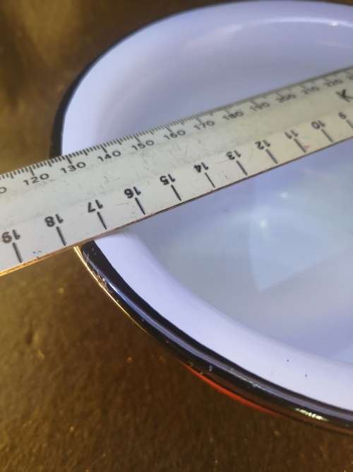 Small beautiful red Polish enamel chamber pot! - LOOK!