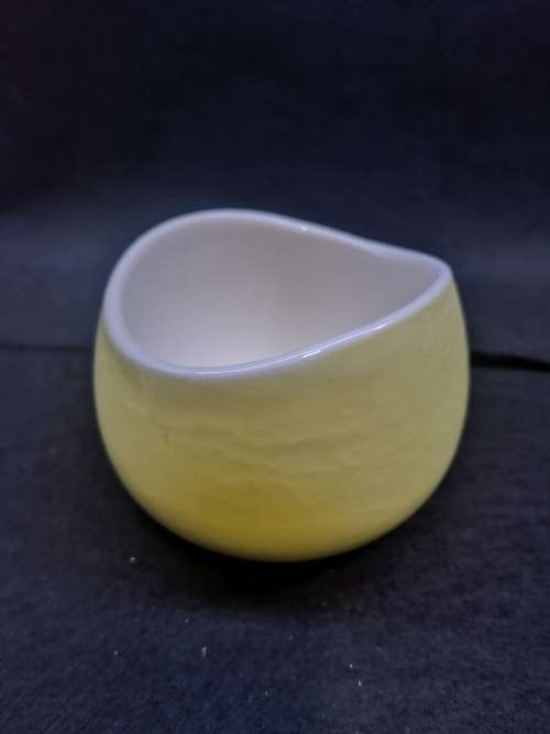 Continental china yellow sugar bowl