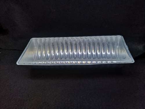 Antique bread pan topper - cut your bread on pre-measured marks 40x12x6cm