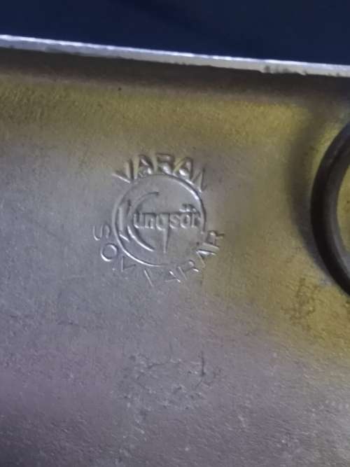 Antique bread pan topper - cut your bread on pre-measured marks 40x12x6cm