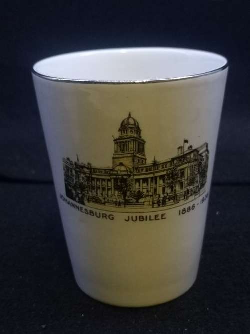 1886 To 1936 Vintage Porcelain Cup Johannesburg Jubilee - Maddock made in England