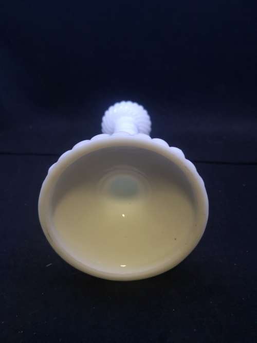 Milk glass candle holder