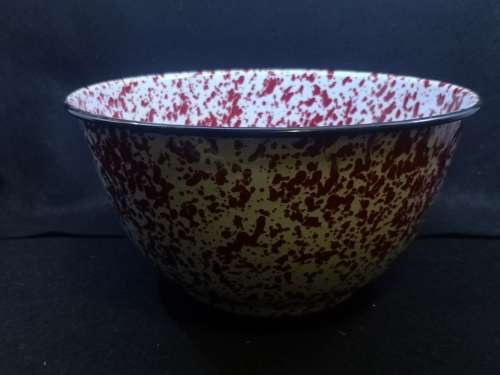 Enamel Splaterware mixing bowl