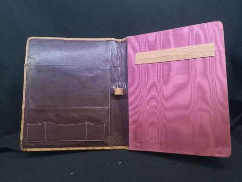 Genuine Ostrich leather folder