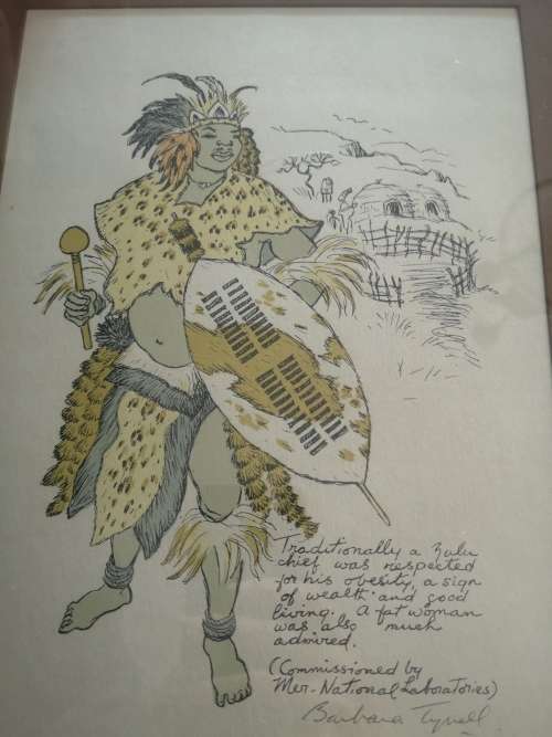 AN ORIGINAL LITHOGRAPH BY WORLD RENOWNED SOUTH AFRICAN ARTIST DR. BARBARA TYRRELL