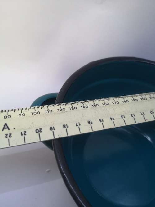 Enamel lidded bowl