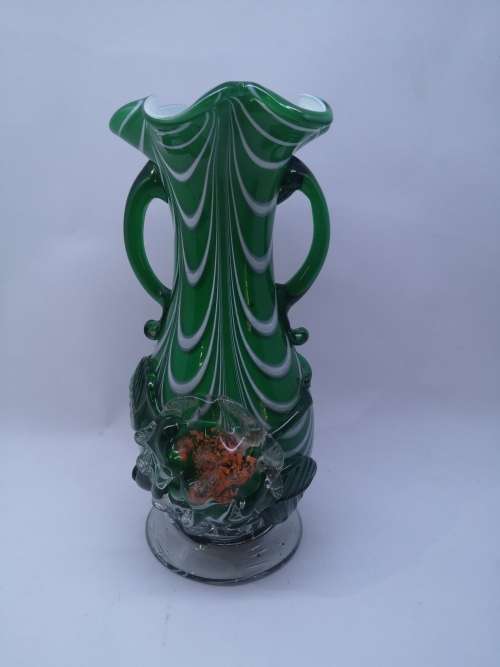 Stevens and Williams handmade Art glass vase