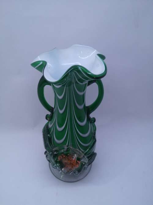 Stevens and Williams handmade Art glass vase