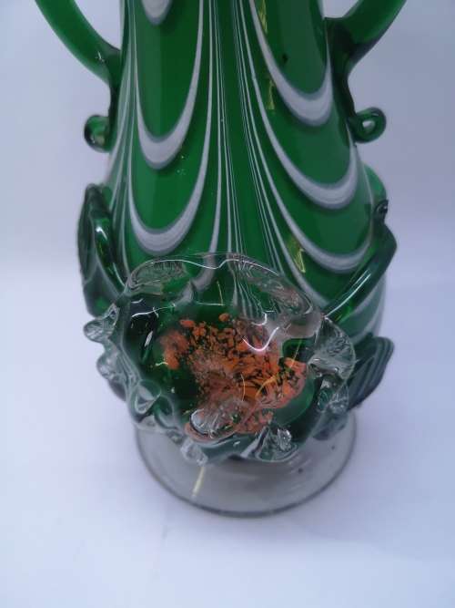 Stevens and Williams handmade Art glass vase