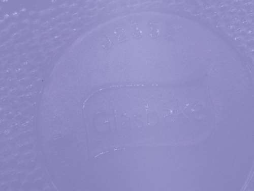 Glasbake milk glass dish