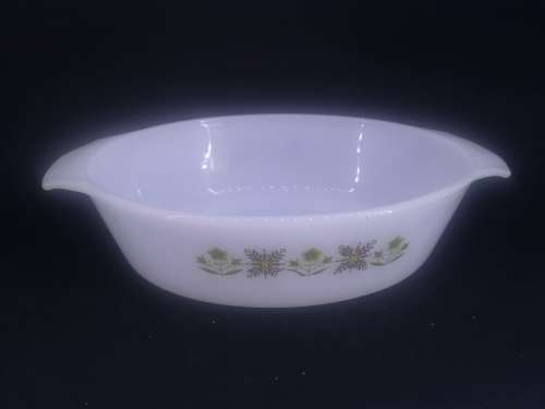 Fire King Anchor Hocking milk glass dish