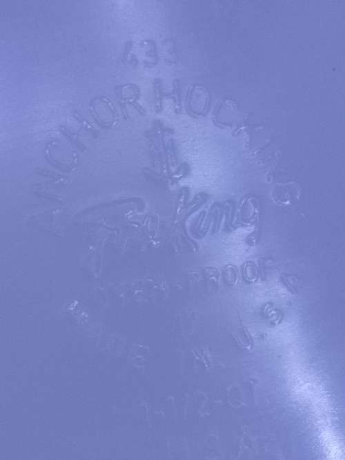 Fire King Anchor Hocking milk glass dish