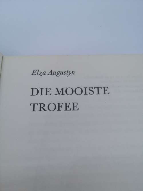 Die mooiste trofee Elza Augustyn