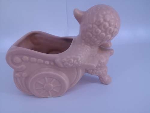 Pink lamb nursery planter