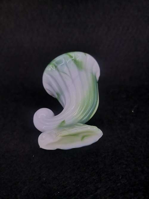 Vintage Akro Agate Raised urn - milk glass