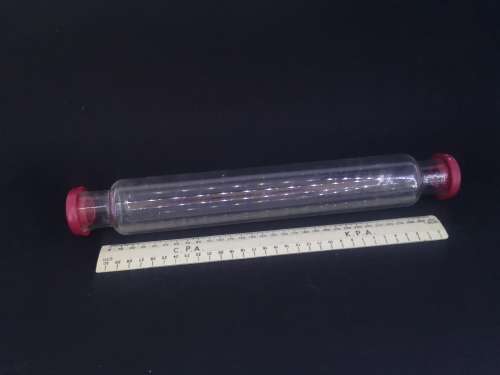 Vintage glass rolling pin - made in England