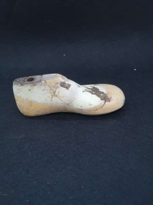 Wooden shoemakers` shoe last / form Cobbler