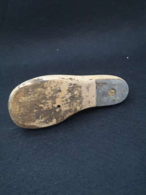 Wooden shoemakers` shoe last / form Cobbler