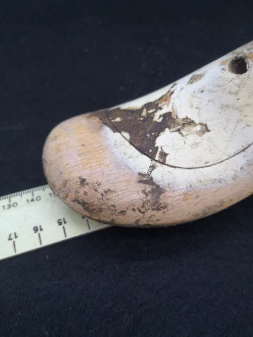 Wooden shoemakers` shoe last / form Cobbler