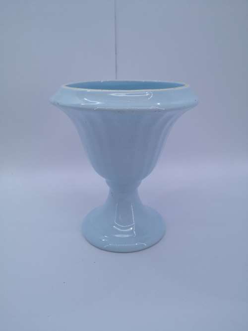 Blue ceramic vase