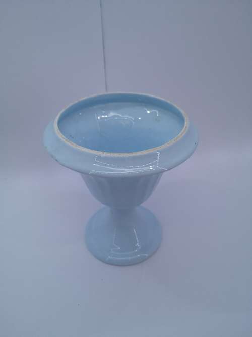 Blue ceramic vase
