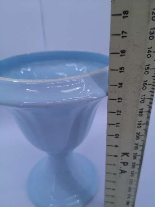 Blue ceramic vase