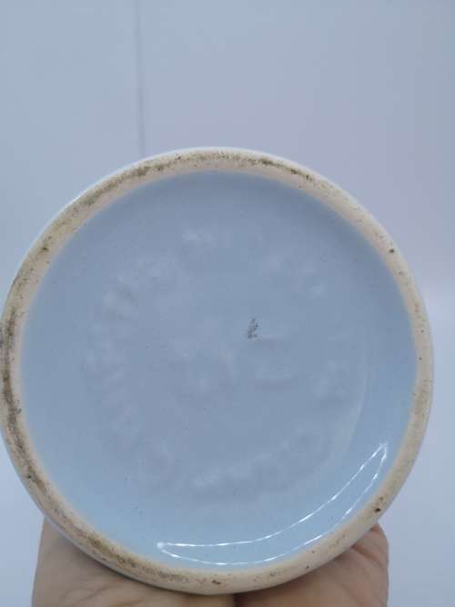 Blue ceramic vase