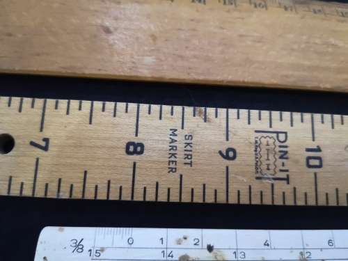 collection of wooden rulers