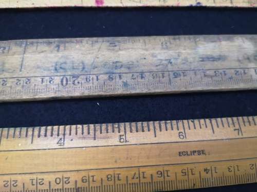 collection of wooden rulers