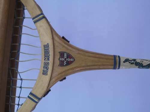 Vintage Squash racket with stretcher