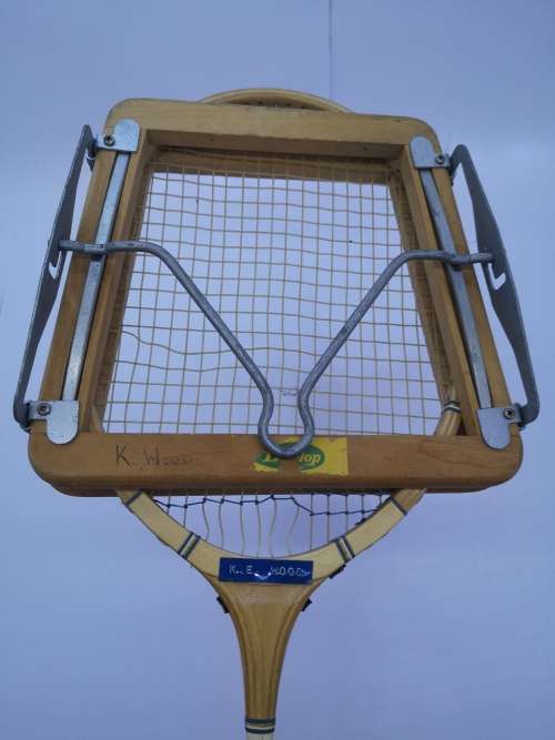 Vintage Squash racket with stretcher