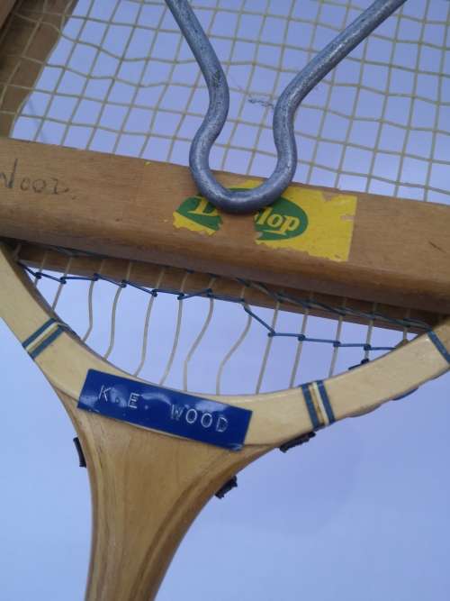 Vintage Squash racket with stretcher