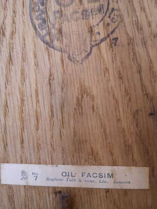 Oil Fascim no 7 Raphael Tuck&sons