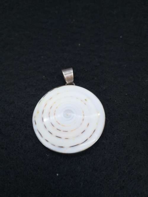 Shell pendant set in 925 silver