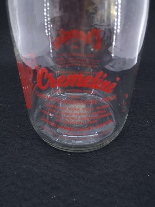 Vintage glass milk bottle