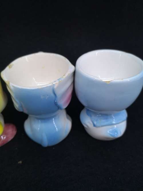 Vintage egg cups - too cute! See condition