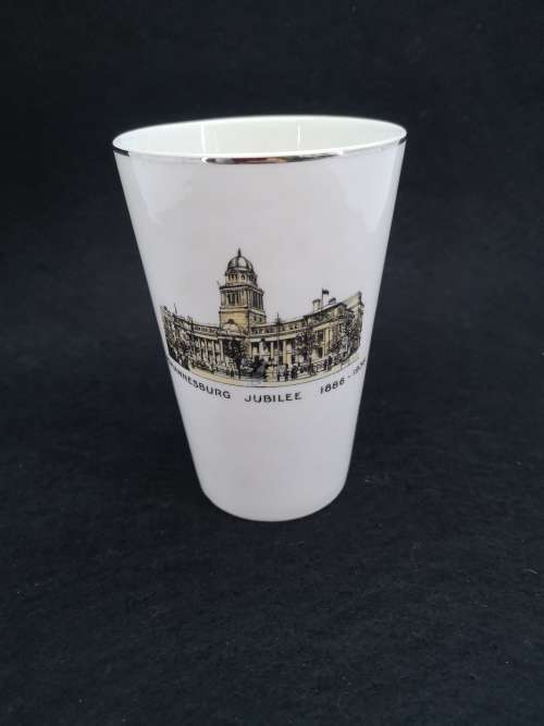 1886 To 1936 Vintage Porcelain Cup Johannesburg Jubilee - Maddock made in England