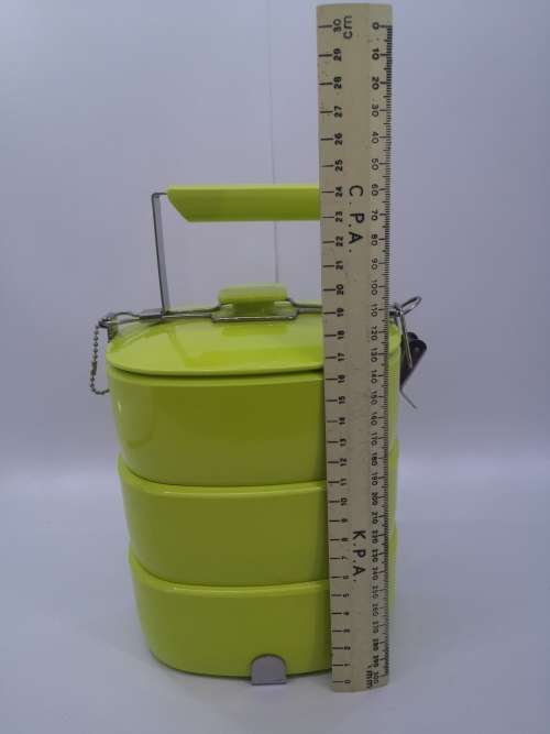 Green 3 tier Food Carrier Premium Quality tiffen
