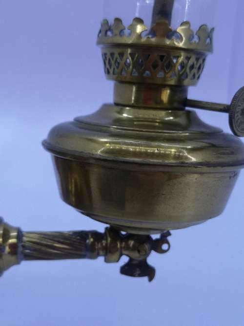 Antique oil lamp Perkeo Germany for wall or table D.R.G.M