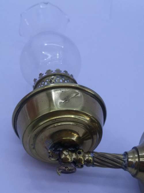 Antique oil lamp Perkeo Germany for wall or table D.R.G.M