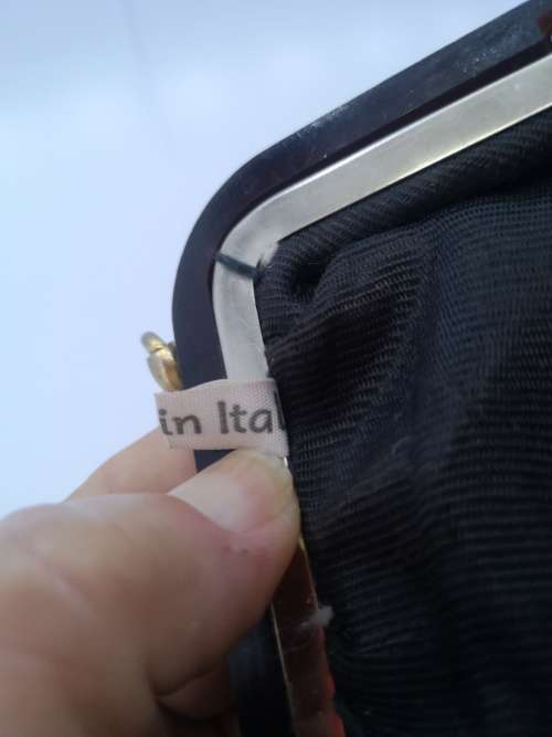 Vintage bag - made in Italy - with comb in leather case