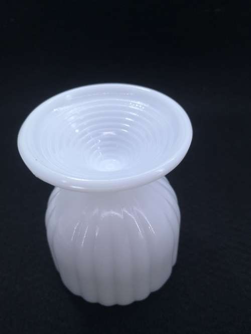 Milk glass vase/bowl footed