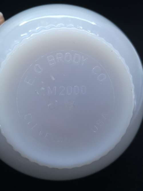 EO Brody Milk Glass bowl