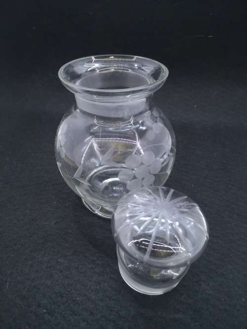 Cut glass bottle